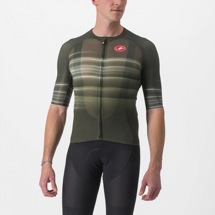 Tricou cu maneca scurta Castelli Climbers 3.0 SL2 Kaki XXL [1]