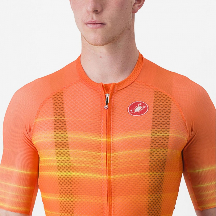 Tricou cu maneca scurta Castelli Climbers 3.0 SL2 Portocaliu XL [5]