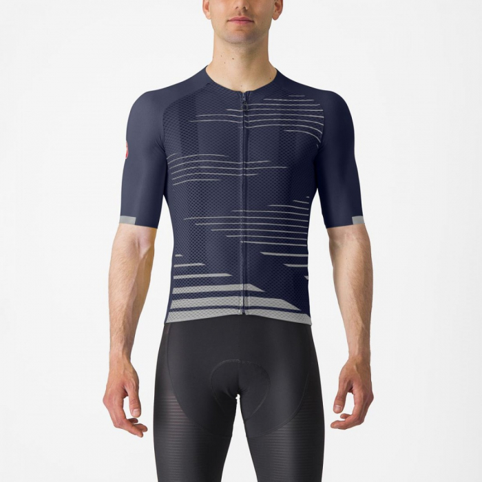Tricou cu maneca scurta Castelli Climbers 4.0 Indigo/Gri S [1]