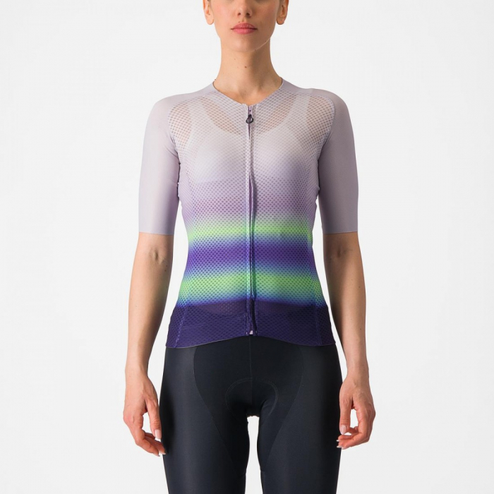 Tricou cu maneca scurta Castelli Climbers 4.0 W de dama Violet/Vernil/Mov S [1]