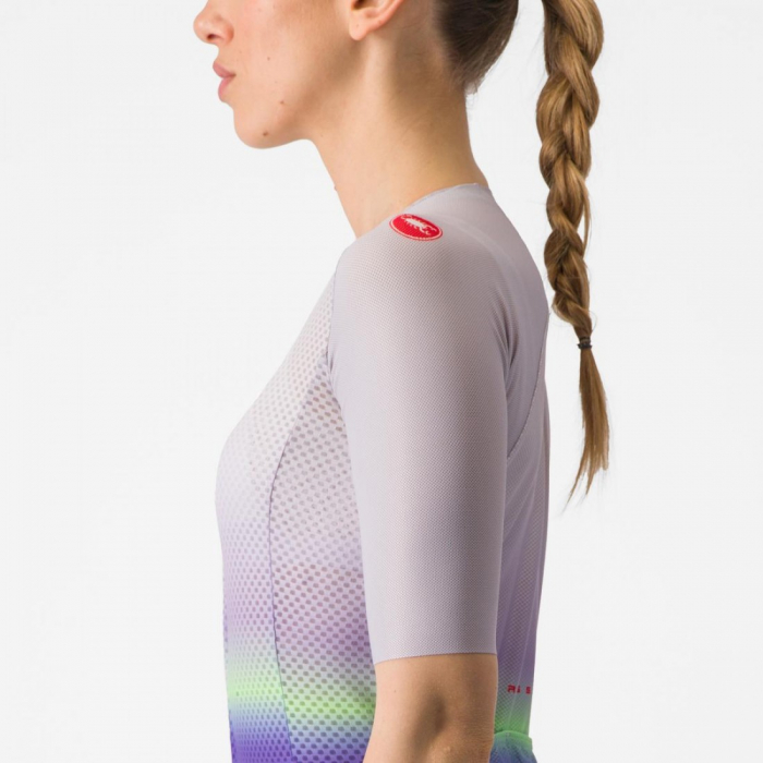 Tricou cu maneca scurta Castelli Climbers 4.0 W de dama Violet/Vernil/Mov XS [4]