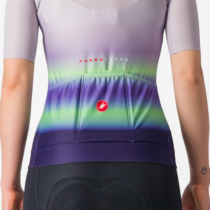 Tricou cu maneca scurta Castelli Climbers 4.0 W de dama Violet/Vernil/Mov XS [6]