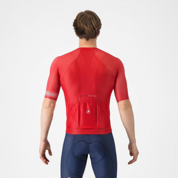 Tricou cu maneca scurta Castelli Climbers A/C, pentru barbati, rosu/negru, S [5]