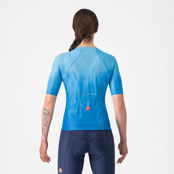 Tricou cu maneca scurta Castelli Climbers A/C W, pentru femei, albastru aquamarin, M [5]