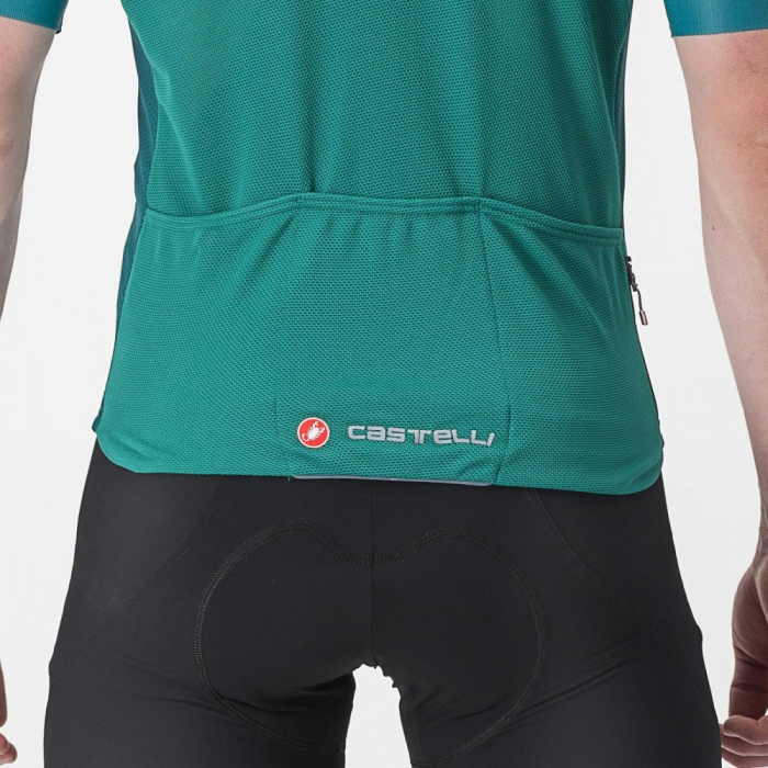 Tricou cu maneca scurta Castelli Endurance Elite Turcoaz XXL [3]