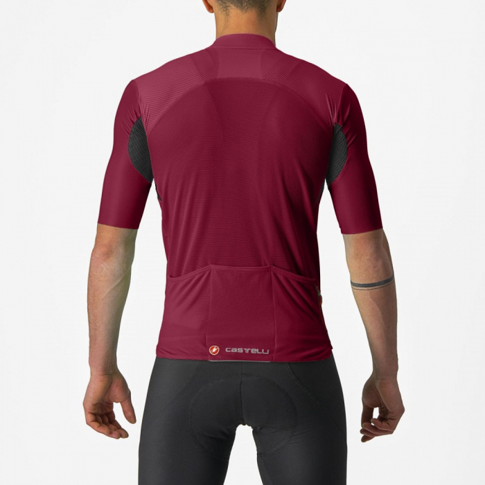 Tricou cu maneca scurta Castelli Endurance Elite Visiniu M [2]
