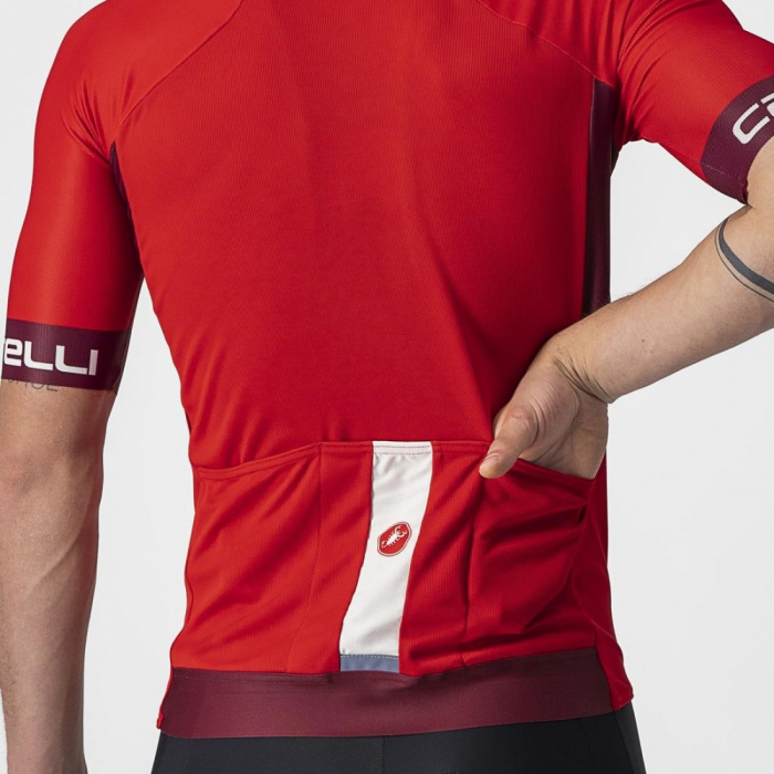 Tricou cu maneca scurta Castelli Entrata VI Rosu/Visiniu XXL [4]