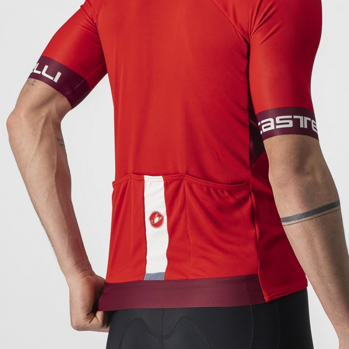 Tricou cu maneca scurta Castelli Entrata VI Rosu/Visiniu XXL [5]