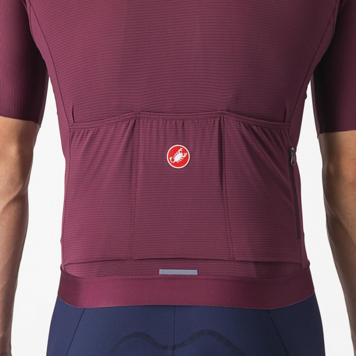 Tricou cu maneca scurta Castelli Espresso Visiniu M [4]