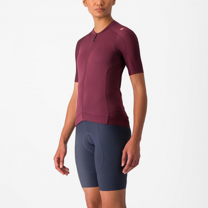 Tricou cu maneca scurta Castelli Espresso W de dama Visiniu S [3]