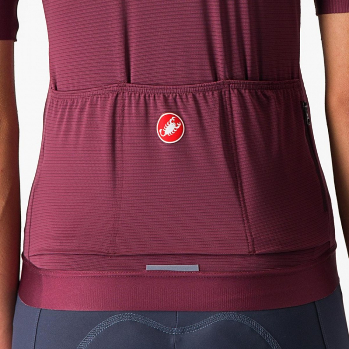 Tricou cu maneca scurta Castelli Espresso W de dama Visiniu XS [4]