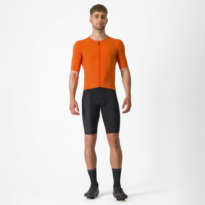 Tricou cu maneca scurta Castelli Premio Black Portocaliu L [8]