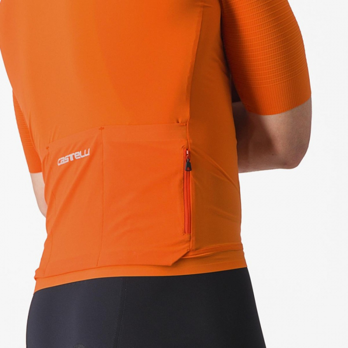 Tricou cu maneca scurta Castelli Premio Black Portocaliu L [7]
