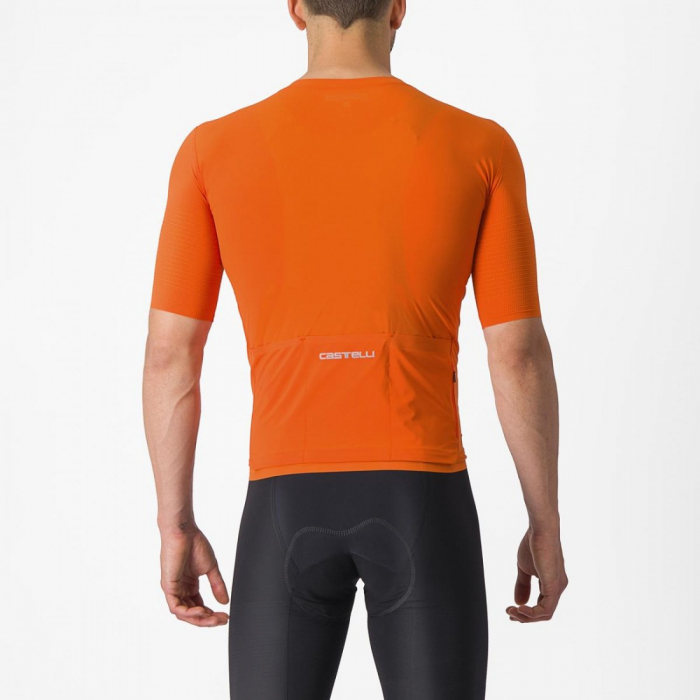 Tricou cu maneca scurta Castelli Premio Black Portocaliu M [2]