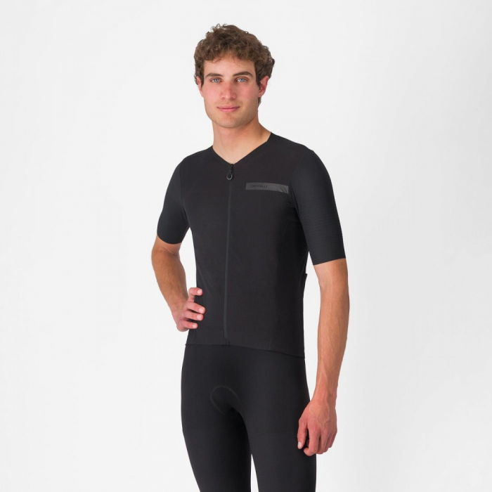 Tricou cu maneca scurta Castelli Premio EVO, pentru barbati, negru deschis/negru, M [1]