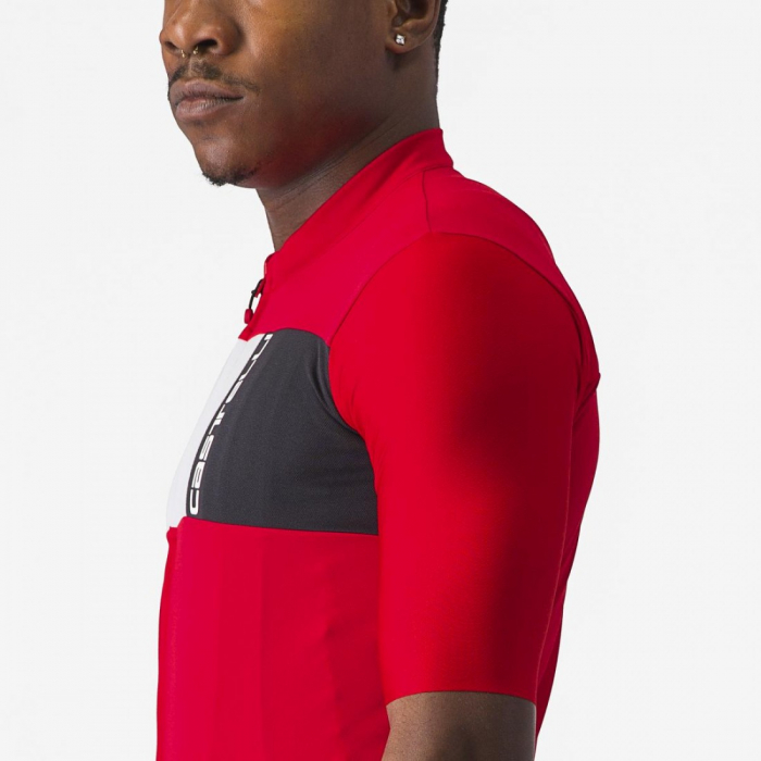 Tricou cu maneca scurta Castelli Prologo 7 Rosu/Alb/Negru M [6]