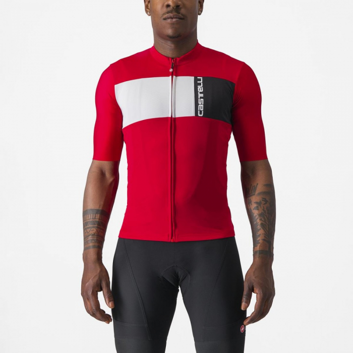 Tricou cu maneca scurta Castelli Prologo 7 Rosu/Alb/Negru M [1]