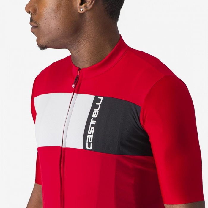 Tricou cu maneca scurta Castelli Prologo 7 Rosu/Alb/Negru M [5]