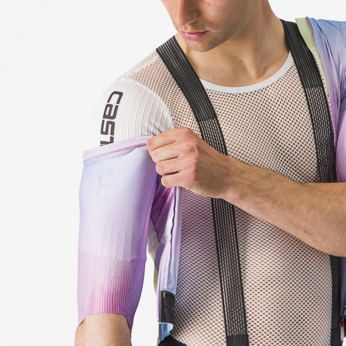 Tricou cu maneca scurta Castelli R-A/D Violet Multicolor S [8]