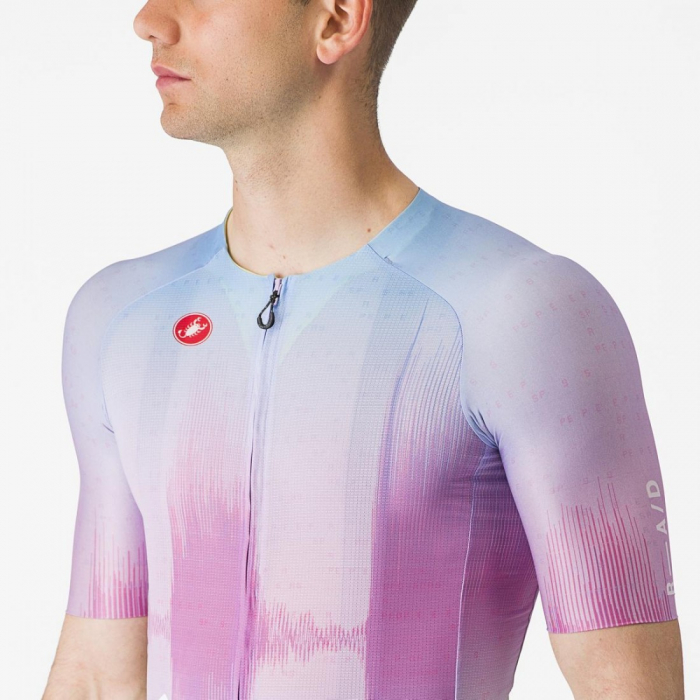 Tricou cu maneca scurta Castelli R-A/D Violet Multicolor S [5]