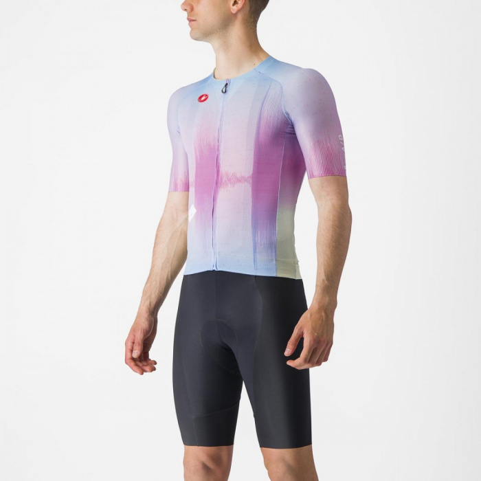 Tricou cu maneca scurta Castelli R-A/D Violet Multicolor S [3]