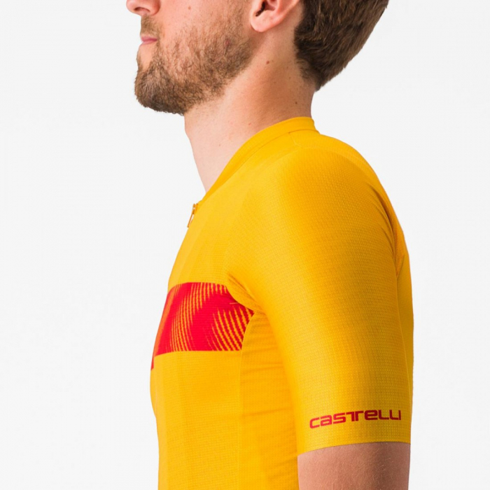 Tricou cu maneca scurta Castelli Unlimited Endurance Galben/Rosu S [6]
