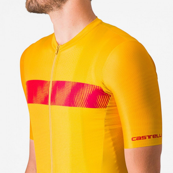 Tricou cu maneca scurta Castelli Unlimited Endurance Galben/Rosu S [5]