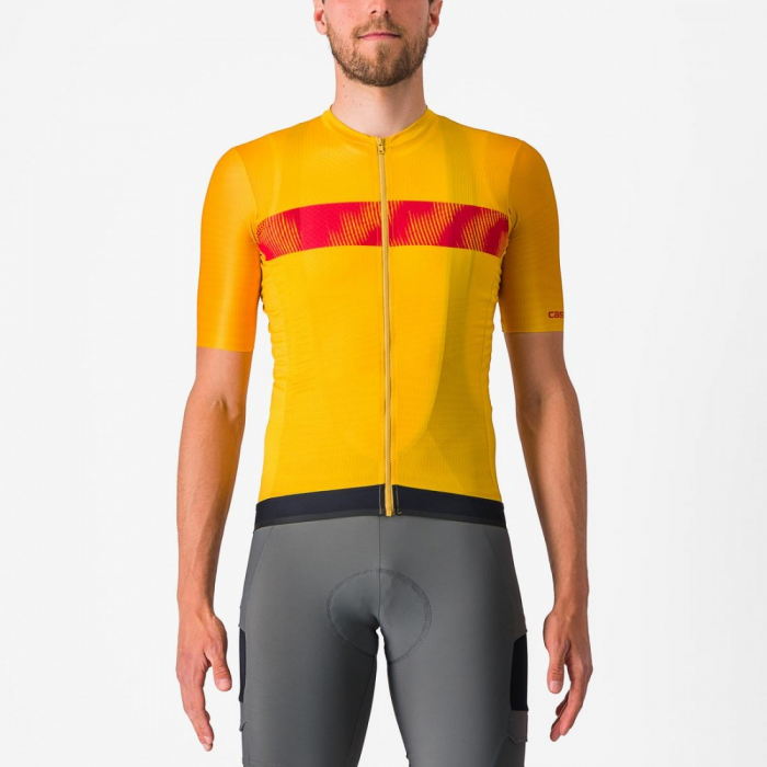 Tricou cu maneca scurta Castelli Unlimited Endurance Galben/Rosu S [1]
