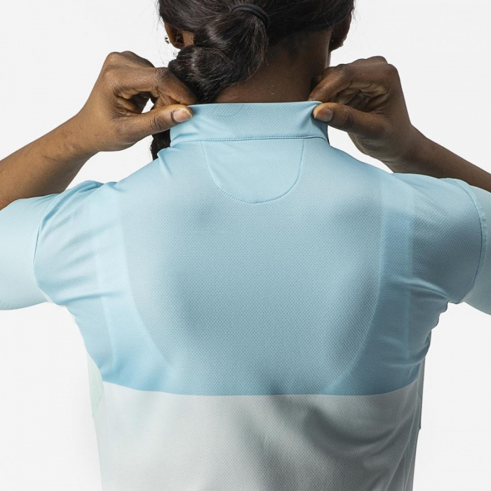 Tricou cu maneca scurta Castelli Velocissima de dama Alb/Bleu M [6]