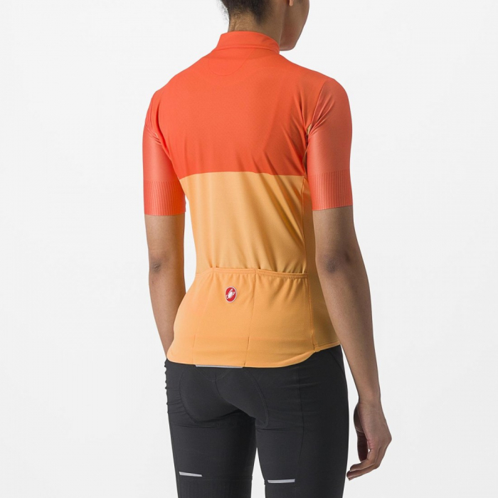 Tricou cu maneca scurta Castelli Velocissima de dama Galben/Portocaliu M [2]