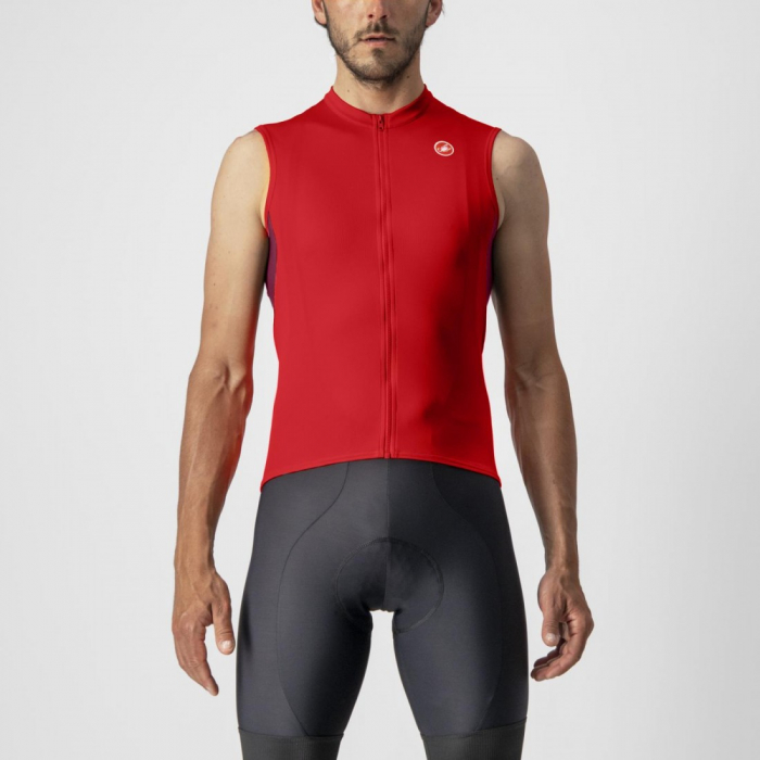 Tricou fara maneci Castelli Entrata VI SL Rosu L [1]