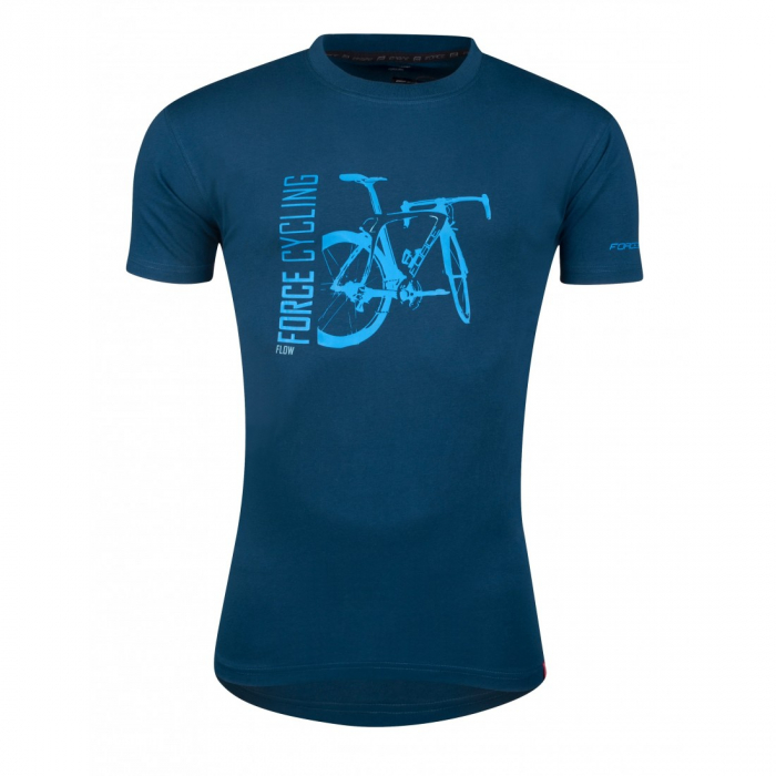 Tricou FORCE FLOW maneci scurte albastru XS [2]