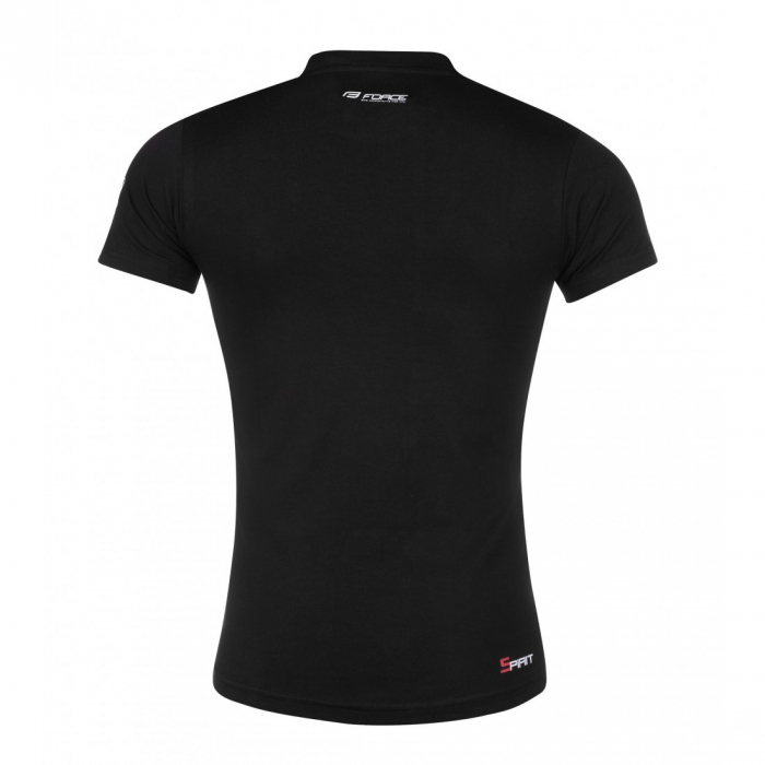 Tricou Force Spirit maneci scurte negru XS [1]