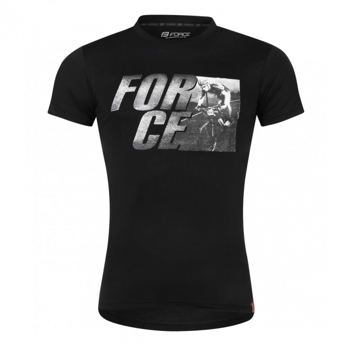 Tricou Force Spirit maneci scurte negru XXXL [4]