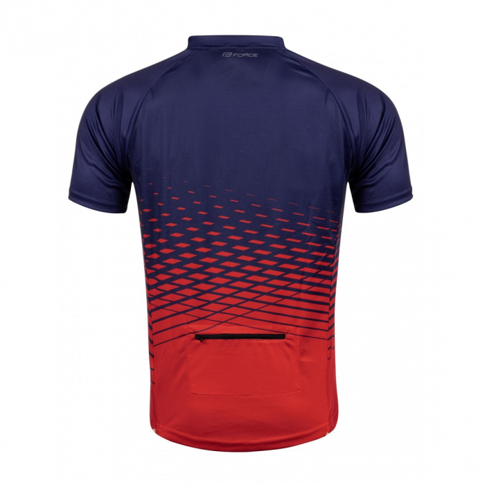 Tricou maneca scurta Force MTB Angle albastru/rosu M [1]
