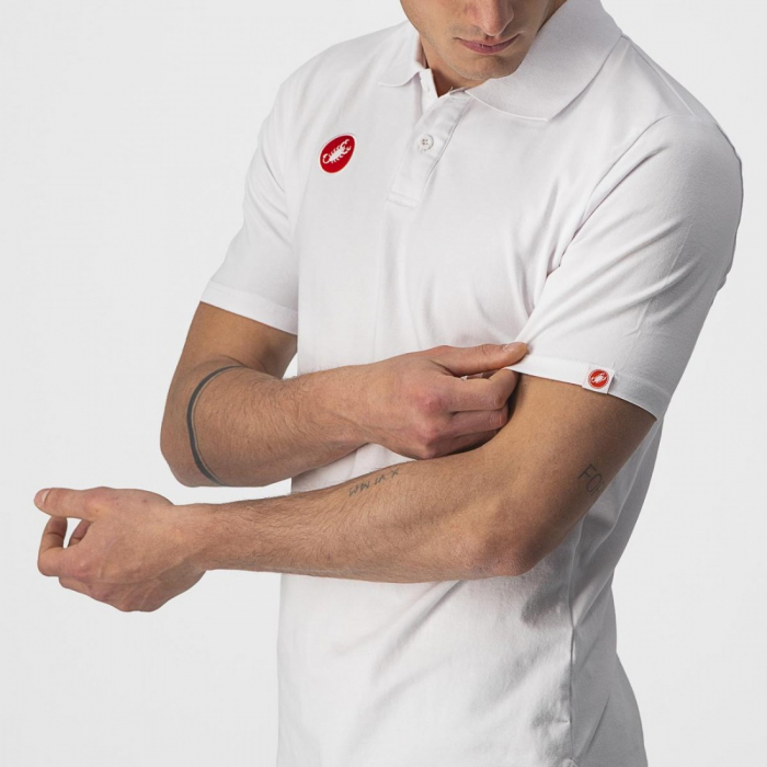 Tricou polo Castelli Race Day Alb XL [3]