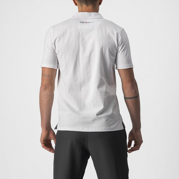 Tricou polo Castelli Race Day Alb XL [2]