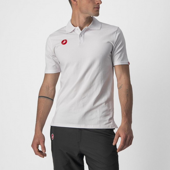 Tricou polo Castelli Race Day Alb XXL [1]
