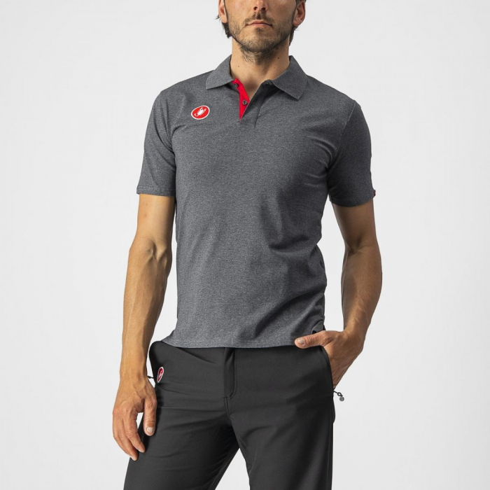 Tricou polo Castelli Race Day Gri XXL [1]