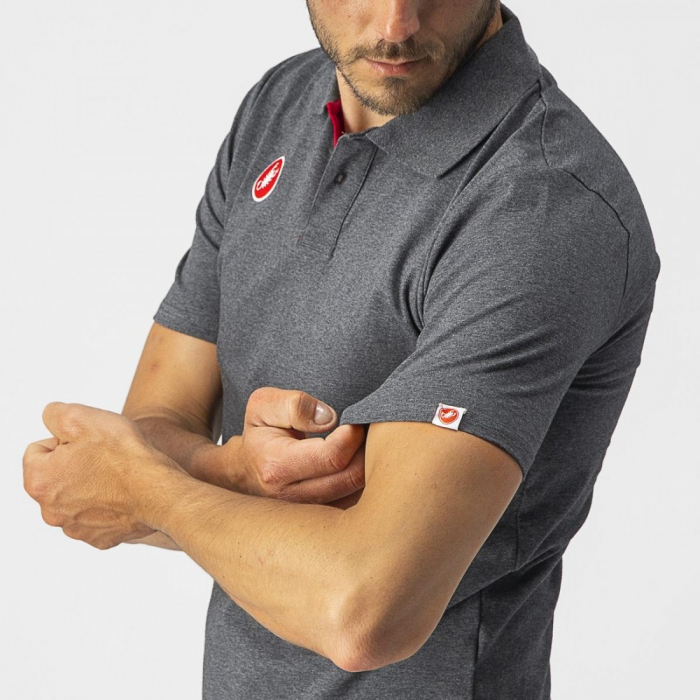 Tricou polo Castelli Race Day Gri XXL [3]