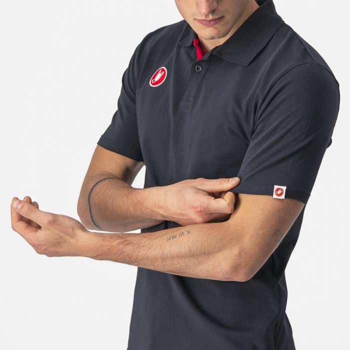 Tricou polo Castelli Race Day Negru XL [3]