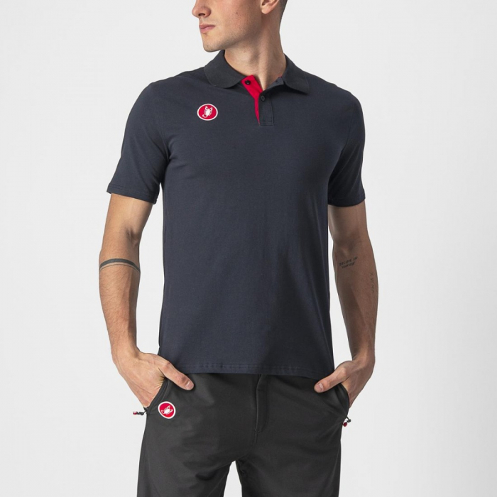 Tricou polo Castelli Race Day Negru XL [1]