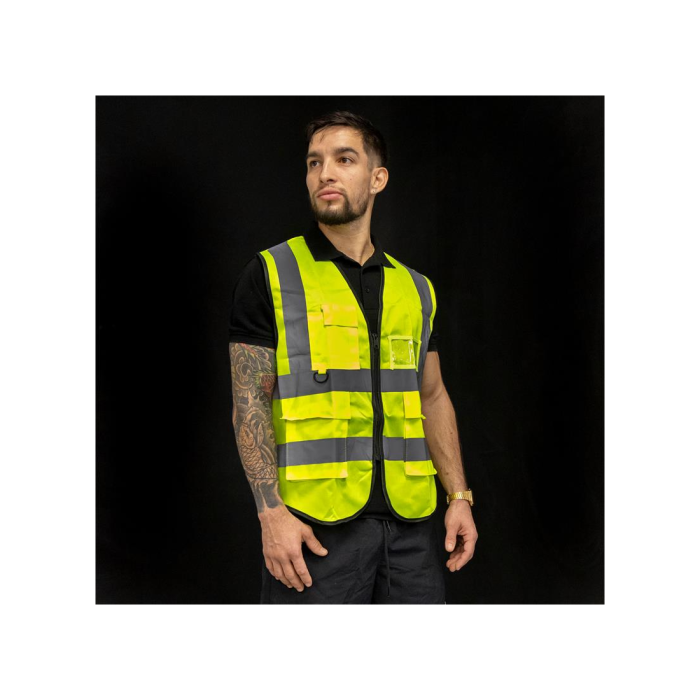 Vesta reflectorizanta cu buzunare E-Wheel [2]