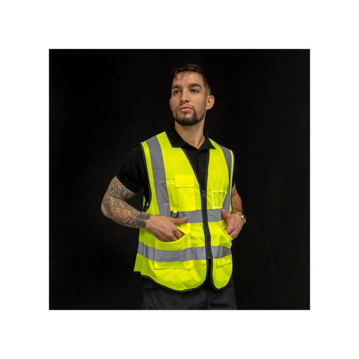 Vesta reflectorizanta cu buzunare E-Wheel [3]