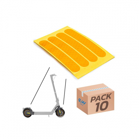Autocolant reflectorizant galben pentru Max G30 - set 10 bucati [2]