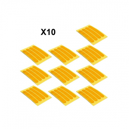 Autocolant reflectorizant galben pentru Max G30 - set 10 bucati [1]