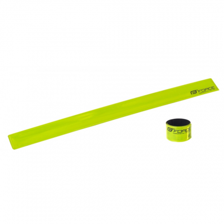 Lumini - Banda reflctorizanta retractibila Force 38 cm galbena
