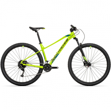 Bicicleta Rock Machine Torrent 20-29 29 Gloss Radioactive Yellow /Black/Petrol Blue 23.0 - (XXL) [5]