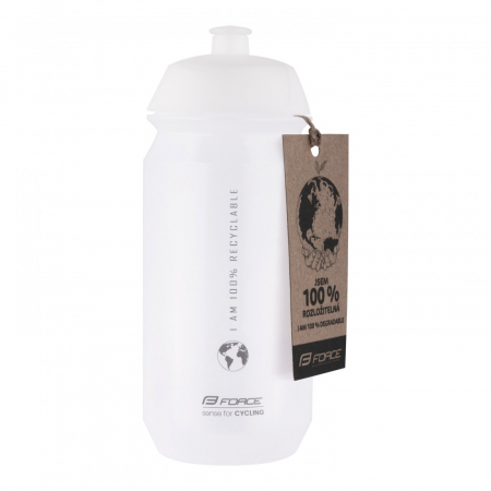 Bidoane & Suporturi - Bidon Force Bio Earth 500ml transparent/gri