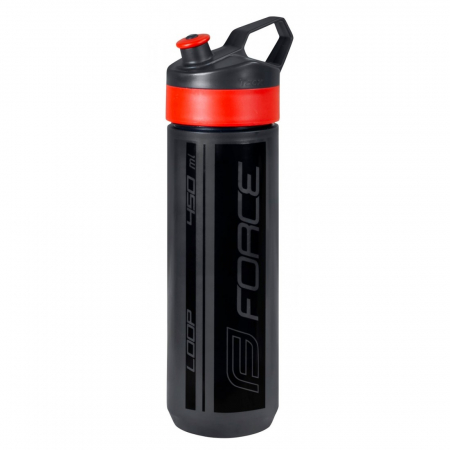 Bidoane & Suporturi - Bidon Force Loop 0.45L Negru-transparent/rosu